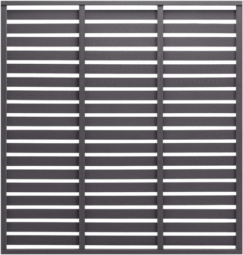 Plotový dílec WPC 170 × 180 cm šedý - Plotové dílce - Main image