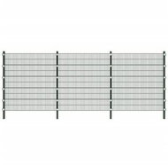 Plotový dílec se sloupky 6 × 2 m zelený - Plotové dílce