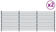Plotové panely 2 ks železo 6 × 2 m 12 m antracitové šedé - Plotový panel