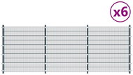 Plotové panely 6 ks železo 6 × 2 m 36 m antracitové šedé - Plotový panel