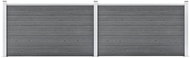 Zahradní plot WPC 353 × 106 cm šedý - Plotové dílce