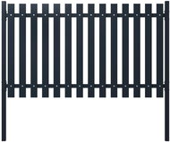 Plotový panel antracit 174,5 × 75 cm práškově lakovaná ocel - Plotové dílce