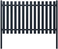 Plotový panel antracit 174,5 × 100 cm práškově lakovaná ocel - Plotové dílce