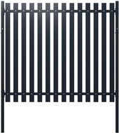 Plotový panel antracit 174,5 × 170 cm práškově lakovaná ocel - Plotové dílce