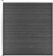 Plotový dílec WPC 175 × 186 cm černý - Plotové dílce