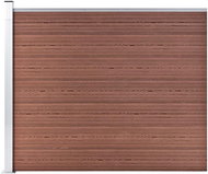 Plotový dílec WPC 175 × 146 cm hnědý - Plotové dílce