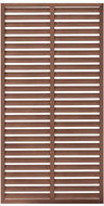 Lamelový plot WPC 85 × 170 cm hnědý - Plotový panel