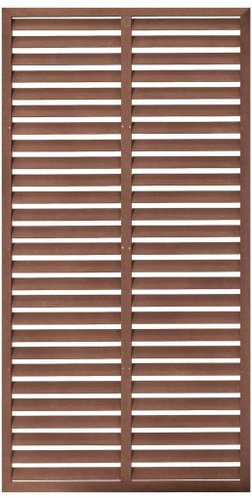 Lamelový plot WPC 85 × 170 cm hnědý - Plotový panel - Main image