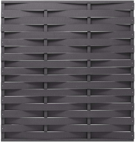 Plotový panel WPC 170 × 180 cm šedý - Plotový panel - Main image