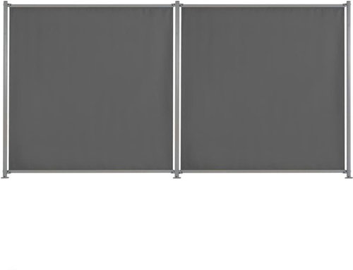 Plotové dílce 2 ks antracitové 360 × 180 cm látkové - Plotové dílce - Main image