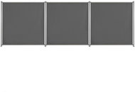 Plotové dílce 3 ks antracitové 540 × 180 cm látkové - Plotové dílce