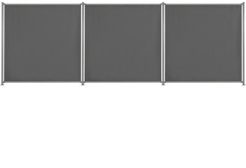 Plotové dílce 3 ks antracitové 540 × 180 cm látkové - Plotové dílce - Main image