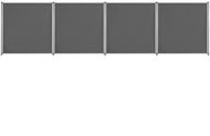 Plotové dílce 4 ks antracitové 720 × 180 cm látkové - Plotové dílce