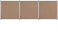 Plotové dílce 3 ks barva taupe 540 × 180 cm látkové - Plotové dílce