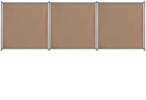 Plotové dílce 3 ks barva taupe 540 × 180 cm látkové - Plotové dílce - Main image