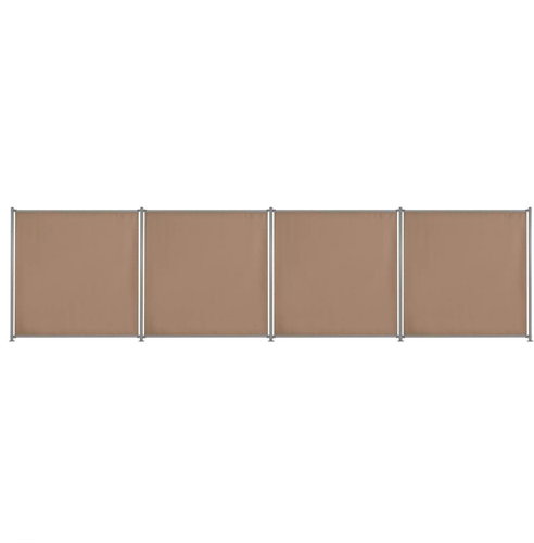 Plotové dílce 4 ks barva taupe 720 × 180 cm látkové - Plotové dílce - Main image
