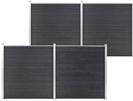 Zahradní plot WPC 699 × 186 cm šedý - Plot