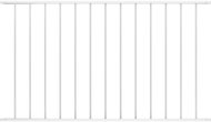Fence section powder coated steel 1,7 × 1 m white - Metal Fence