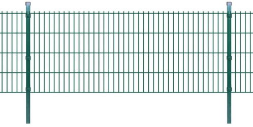 2D Zahradní plotové dílce a sloupky 2008x830 mm 4 m zelené - Plot - Main image