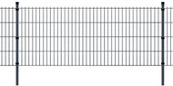 2D Zahradní plotové dílce a sloupky 2008x830 mm 8 m šedé - Plot