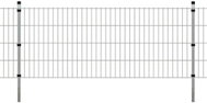 2D Zahradní plotový dílec a sloupky 2008x830 mm 2 m stříbrné - Plot