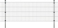 2D Zahradní plotové dílce a sloupky 2008x830 mm 32 m stříbrné - Plot