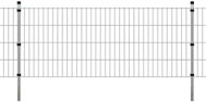 2D Zahradní plotové dílce a sloupky 2008x830 mm 40 m stříbrné - Plot