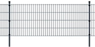 2D Zahradní plotové dílce a sloupky 2008x1030 mm 8 m šedé - Plot