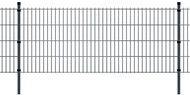 2D Zahradní plotové dílce a sloupky 2008x1030 mm 10 m šedé - Plot