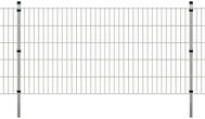 2D Zahradní plotové dílce a sloupky 2008x1030 mm 44 m stříbrné - Plot