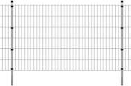 2D Zahradní plotové dílce a sloupky 2008x1230 mm 4 m stříbrné - Plot