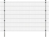 2D zahradní plotový dílec a sloupky 2008x1430 mm 2 m stříbrné - Plot