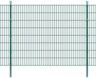 2D zahradní plotové dílce a sloupky 2008x1630 mm 4 m zelené - Plot