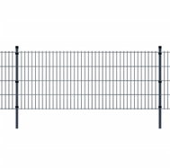 2D Zahradní plotové dílce a sloupky 2008x1630 mm 34 m šedé - Plot