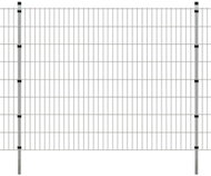 2D zahradní plotové dílce a sloupky 2008x1630 mm 6 m stříbrné - Plot