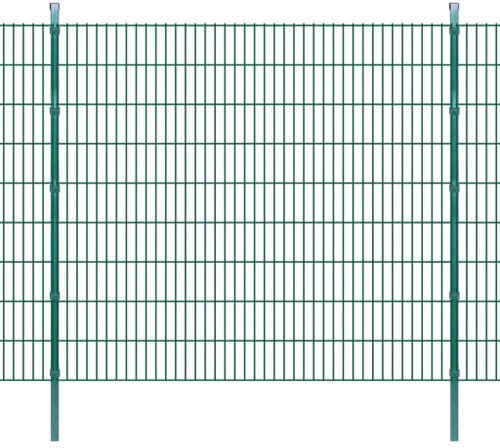 2D Zahradní plotové dílce a sloupky 2008x1830 mm 42 m zelené - Plot - Main image