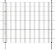 2D zahradní plotové dílce a sloupky 2008x1830 mm, 10 m, stříbrné - Plot