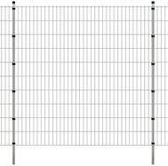 2D zahradní plotový dílec a sloupky 2008x2030 mm, 2 m, stříbrné - Plot