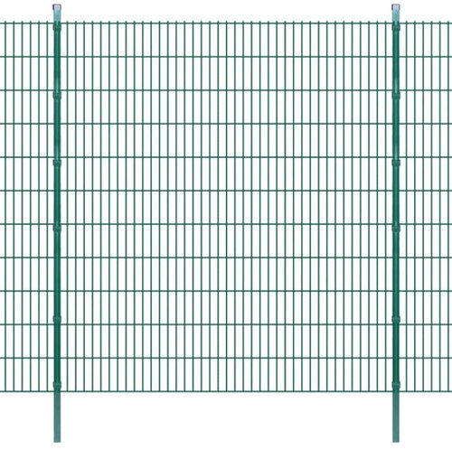 2D Zahradní plotové dílce a sloupky 2008x2230 mm 32 m zelené - Plot - Main image