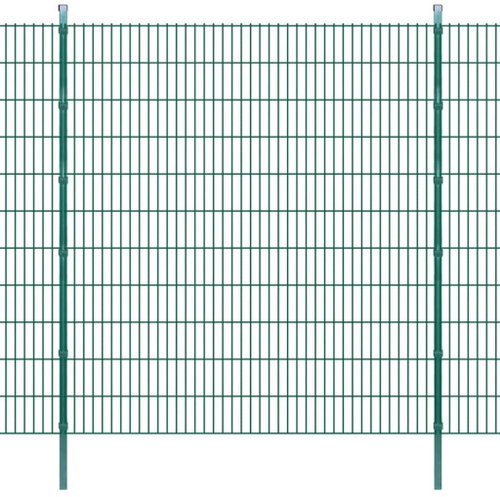 2D zahradní plotové dílce a sloupky 2008x2230 mm 36 m zelené - Plot - Main image