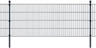 2D zahradní plotový dílec a sloupky 2008x2230 mm, 2 m, šedé - Plot