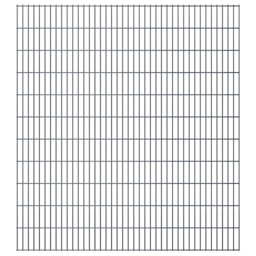 2D zahradní plotové dílce 2,008x2,23 m 36m (celková délka) šedé - Plot - Main image