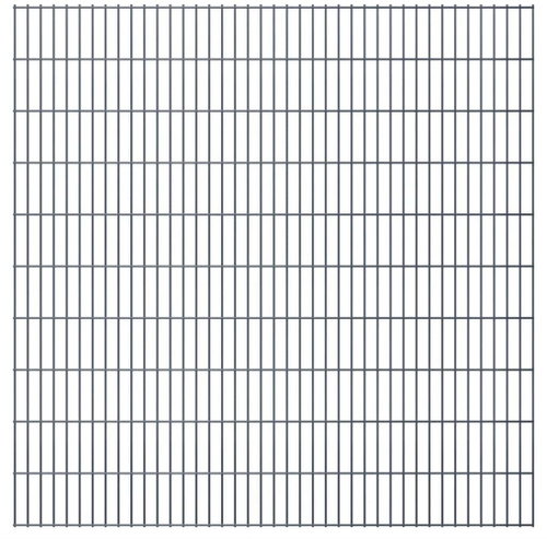 2D zahradní plotový dílec 2,008 × 2,03 m šedý - Plot - Main image