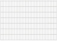 2D zahradní plotový dílec 2,008 × 1,43 m stříbrný - Plot