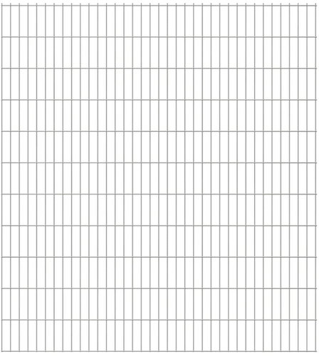 2D zahradní plotový dílec 2,008 × 2,23 m stříbrný - Plot - Main image