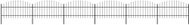Zahradní plot s hroty ocel (1–1,25) × 10,2 m černý - Plot