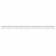 Zahradní plot s hroty ocel (1,25–1,5) × 15,3 m černý - Plot