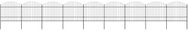 Zahradní plot s hroty ocel (1,5–1,75) × 15,3 m černý - Plot
