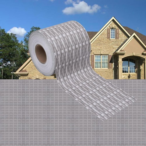 Zahradní stínící plotová fólie PVC 35 × 0,19 ratan šedá - Plot - Main image