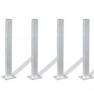 Supports/legs 4 pcs 40 cm steel - Fence Strut